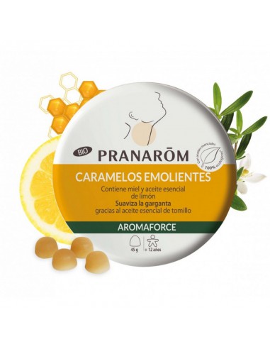 PRANAROM AROMAFORCE CARAMELOS EMO MIEL/LIMON 45G